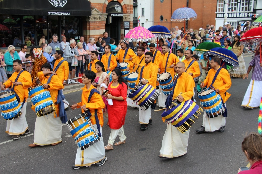 Flower power and dads in stocks for 30th Tonbridge Carnival